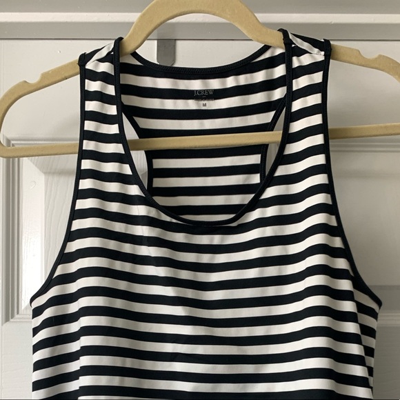 J. Crew sleeveless black white top Medium - Picture 2 of 5